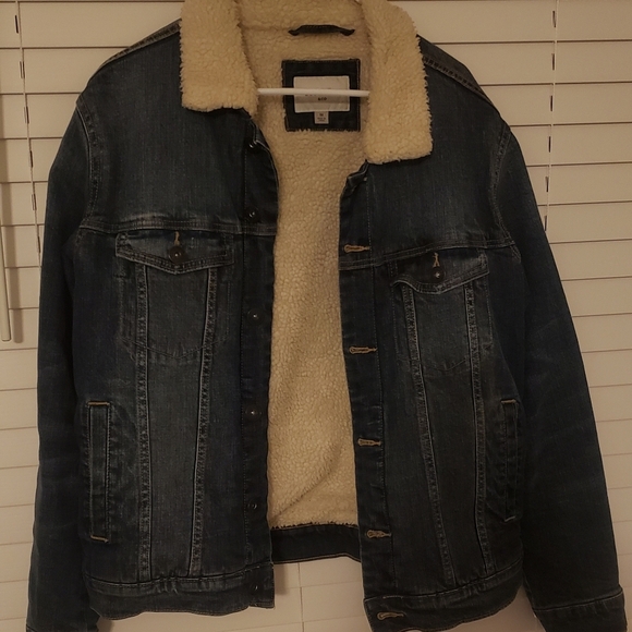 Goodfellow Jean Bomber Winter Coat Men's Size Medium - Picture 5 of 5